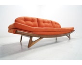 Gondola Style Sofa- Wood Trim