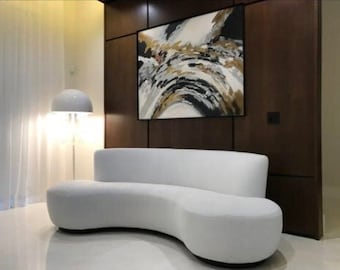 Mid Century Style Serpentine Sofa