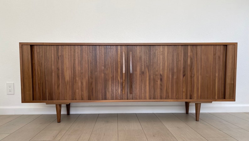 Tambour Door Credenza Sideboard image 3