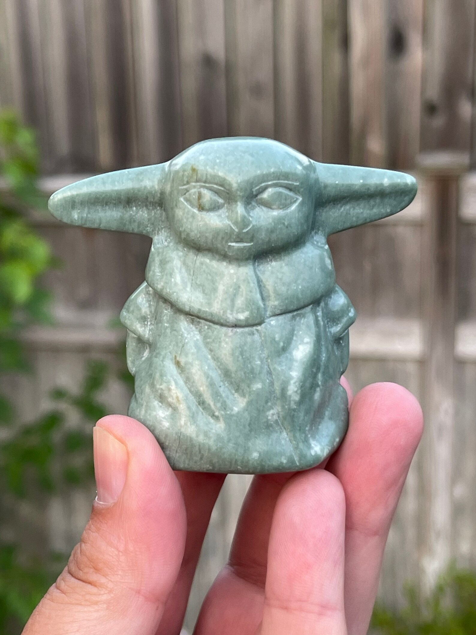 Jade Gemstone Grogu Baby Yoda Carved Jade Great Quality The Etsy