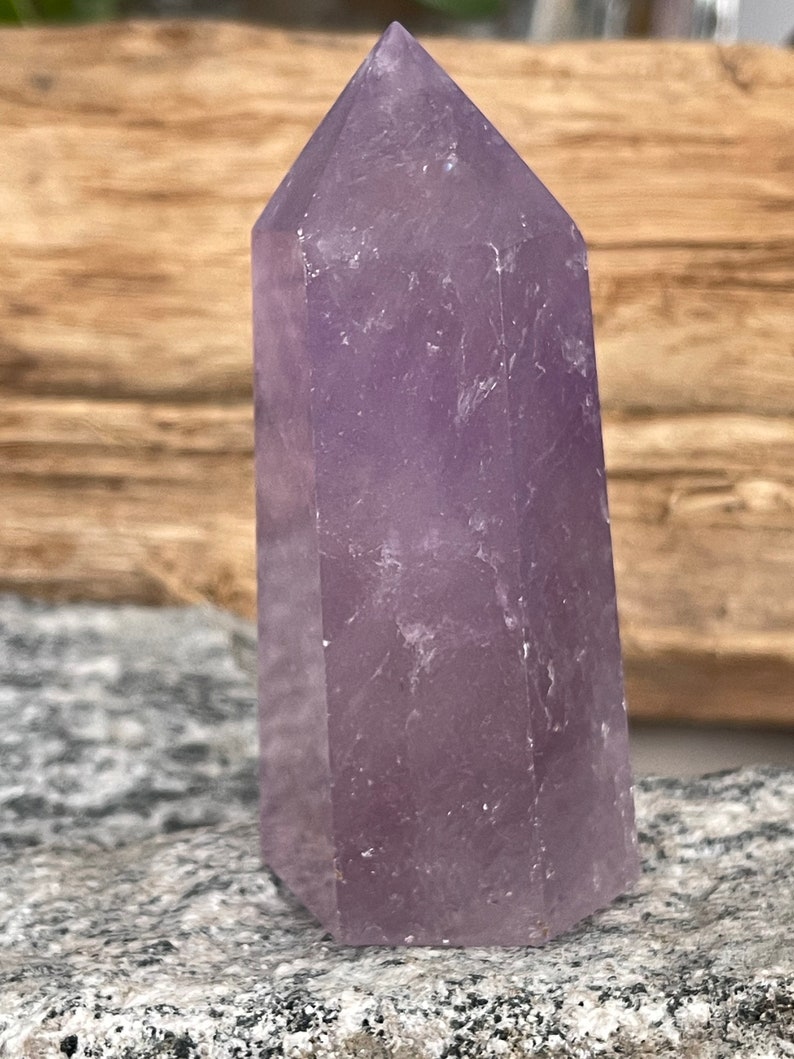 Large Amethyst Point Rare Lavender Color Chunky Amethyst Tower Deep Purple High Quality Healing Stone Tranquility Healer Anti-Anxiety 1002 image 4