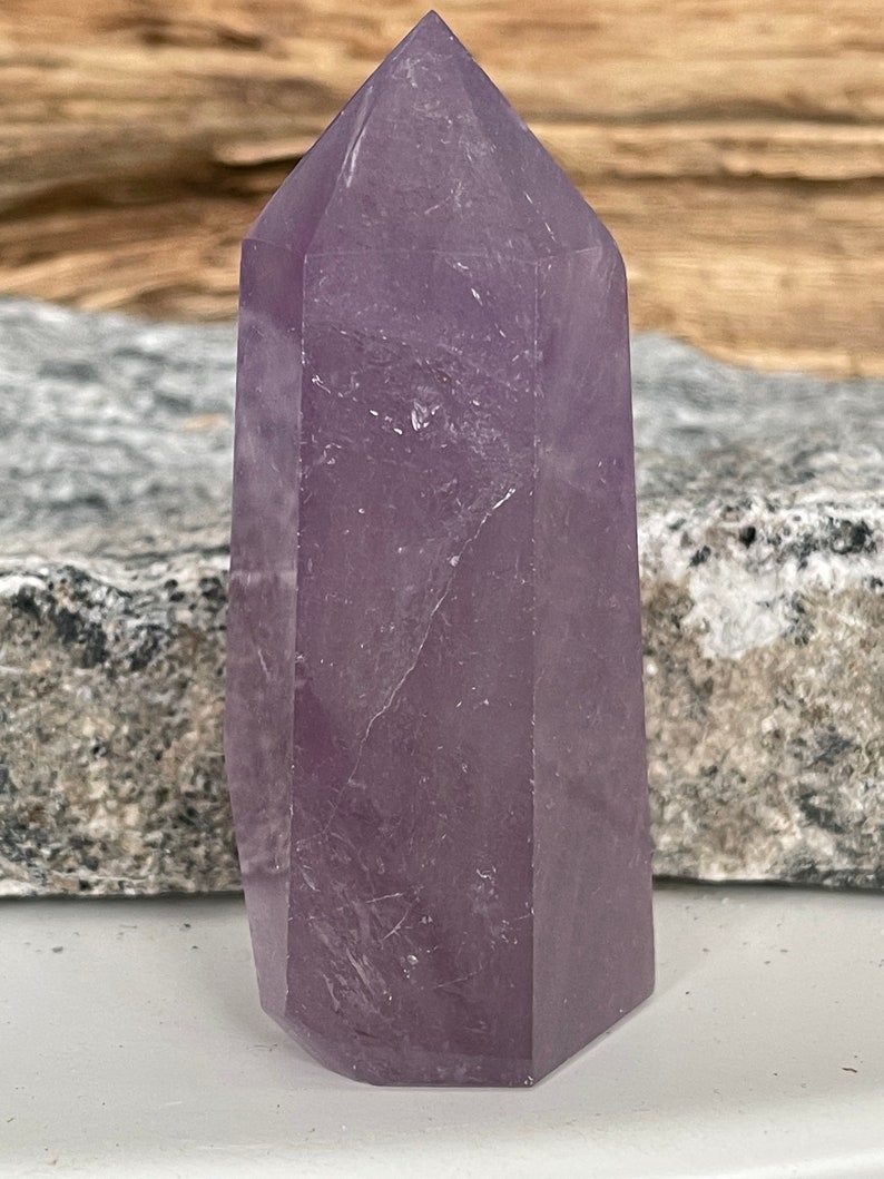 Large Amethyst Point Rare Lavender Color Chunky Amethyst Tower Deep Purple High Quality Healing Stone Tranquility Healer Anti-Anxiety 1002 image 3