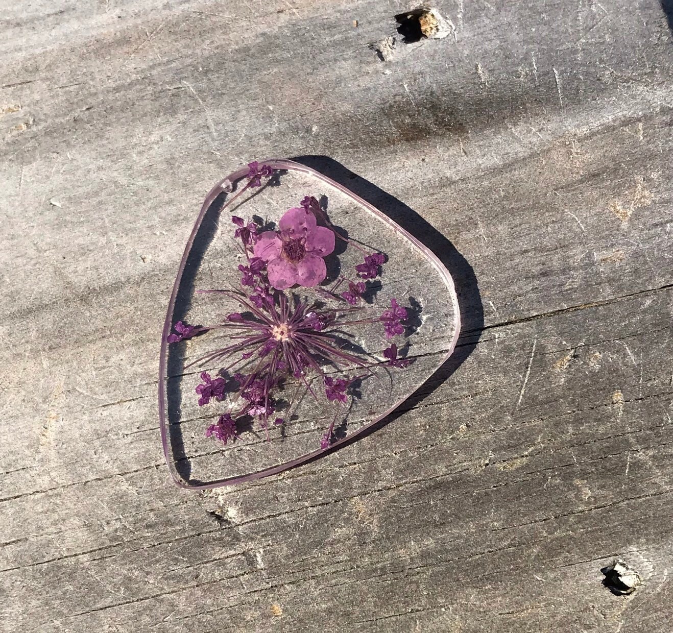CUSTOM Guitar Pick Resin Guitar Pick Dried Flowers Many Colors Etsy
