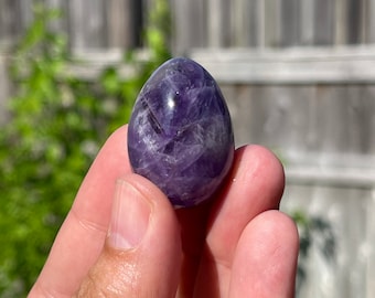 Small Amethyst Egg Healing Crystal Anxiety and Stress Relief 1004