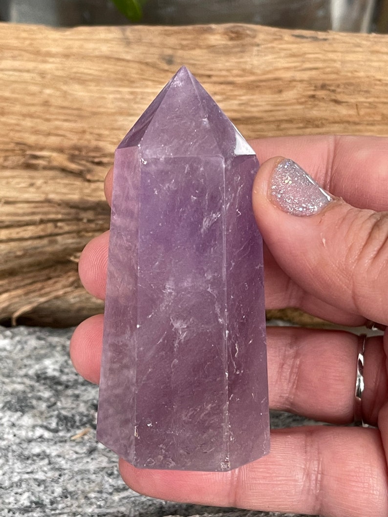 Large Amethyst Point Rare Lavender Color Chunky Amethyst Tower Deep Purple High Quality Healing Stone Tranquility Healer Anti-Anxiety 1002 image 1