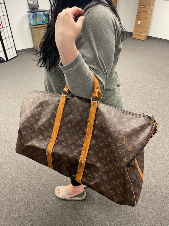 Vintage Custom LOUIS VUITTON Monogram Keepall Bandouliere 45