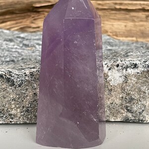 Large Amethyst Point Rare Lavender Color Chunky Amethyst Tower Deep Purple High Quality Healing Stone Tranquility Healer Anti-Anxiety 1002 image 2