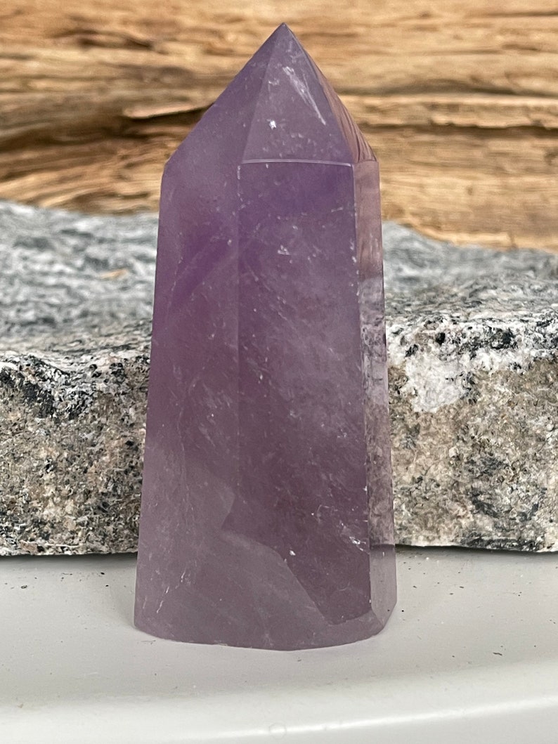 Large Amethyst Point Rare Lavender Color Chunky Amethyst Tower Deep Purple High Quality Healing Stone Tranquility Healer Anti-Anxiety 1002 image 2