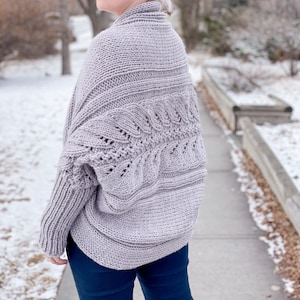 Cable knit hotsell cocoon cardigan