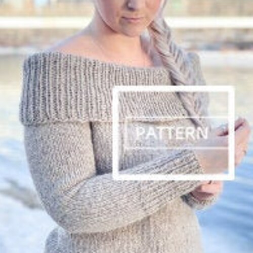 cold shoulder jumper knitting pattern