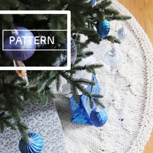 Christmas Tree Skirt a Loom Knit Pattern Etsy