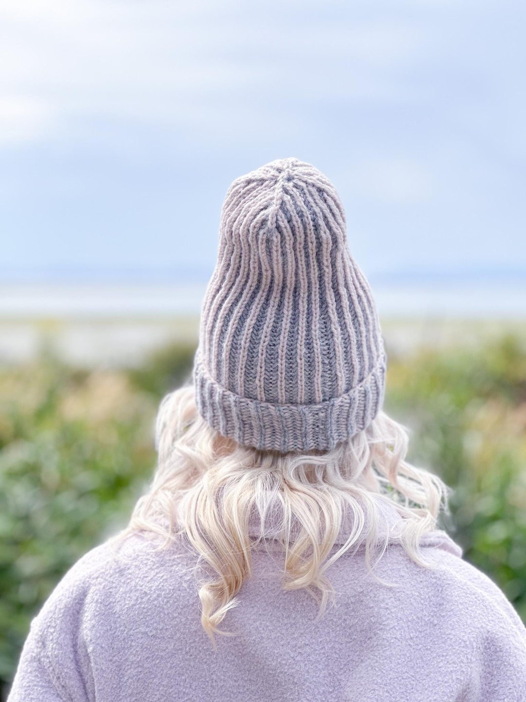 KNITTING PATTERN *egg-free Brioche Beanie, Beginner Brioche