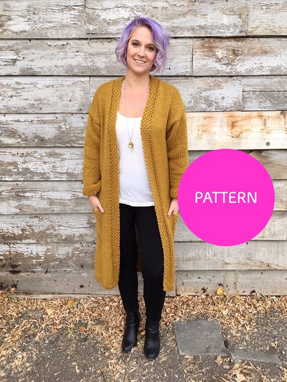 long knitted cardigan only