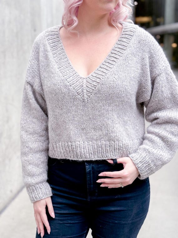 トップス GroundY PAPER YARN V NECK KNIT Suri Shirt V neck Knitting Pattern — Caidree