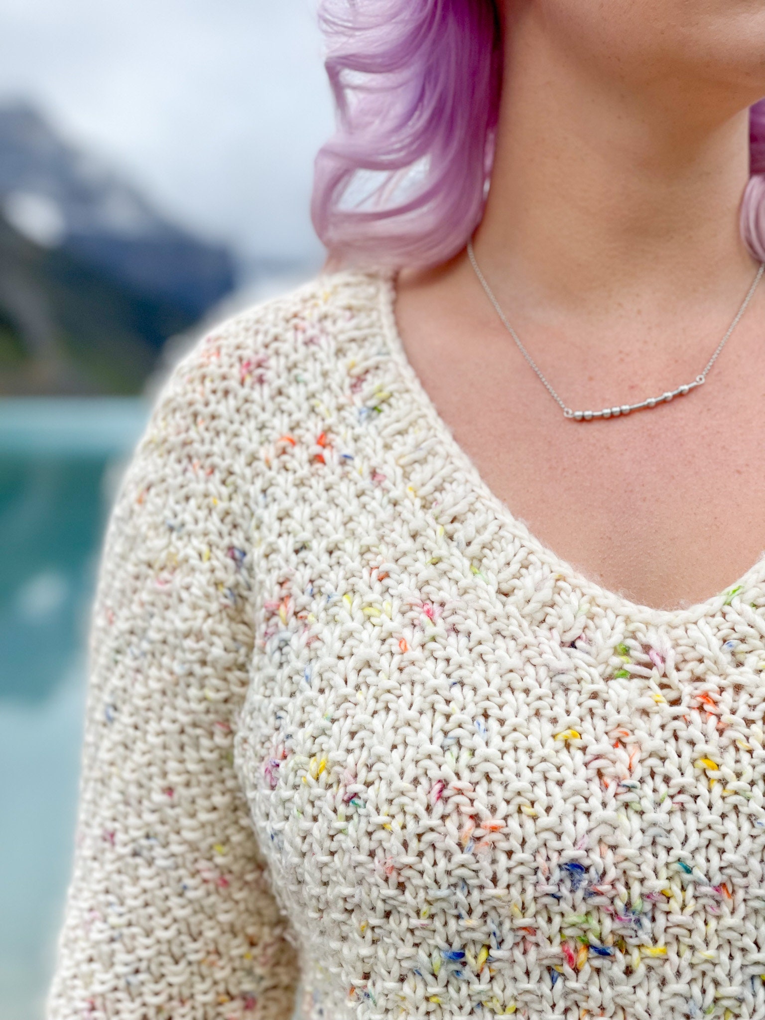 Knit Pattern Only*** Kettlecorn Sweater, V-neck Knit Sweater