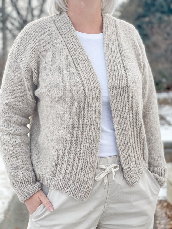 KNITTING PATTERN ** Empire State Cardigan, Art Decco Knit