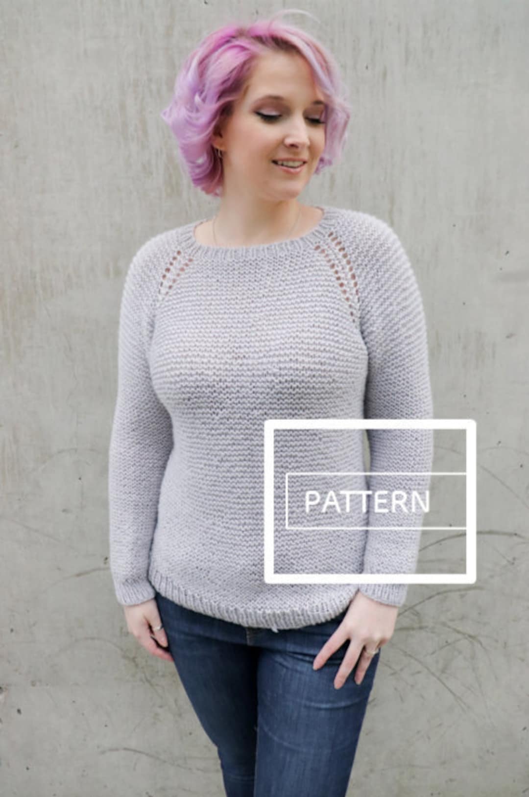 Beginner Raglan Sweater Knitting Pattern, Top Down Worsted Weight ...