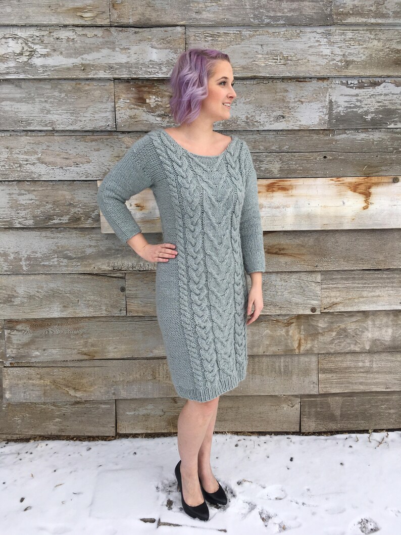 PATTERN ONLY Hot and Bothered Cable Dress Cable Knit Etsy