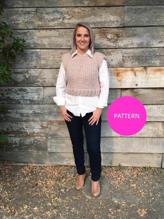 knitted vest crop top