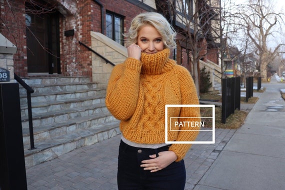 raglan cable knit sweater