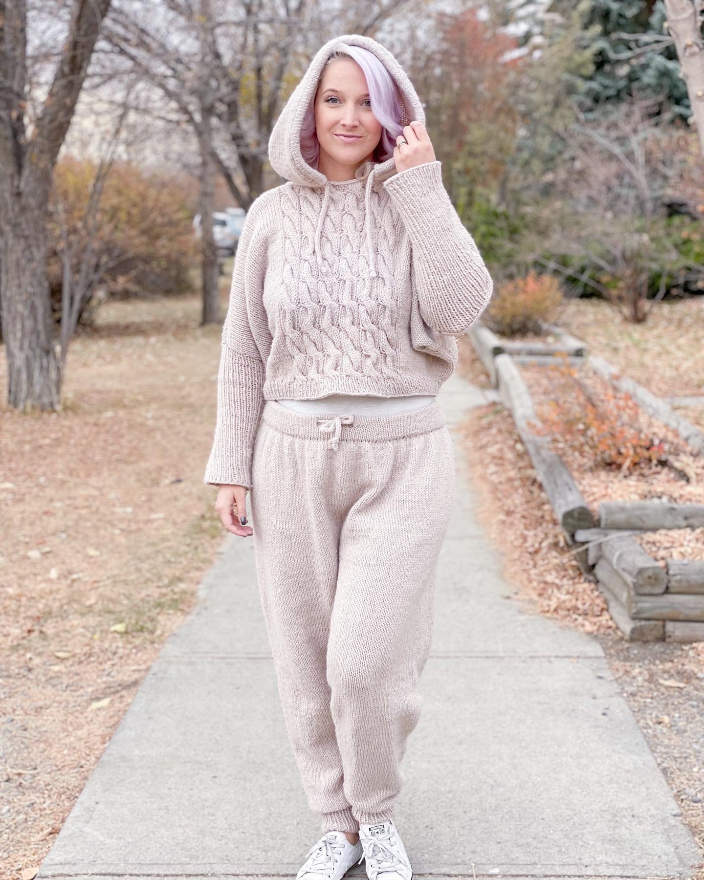 KNITTING PATTERN Cable Crush Joggers, Knit Joggers, Knit Pants