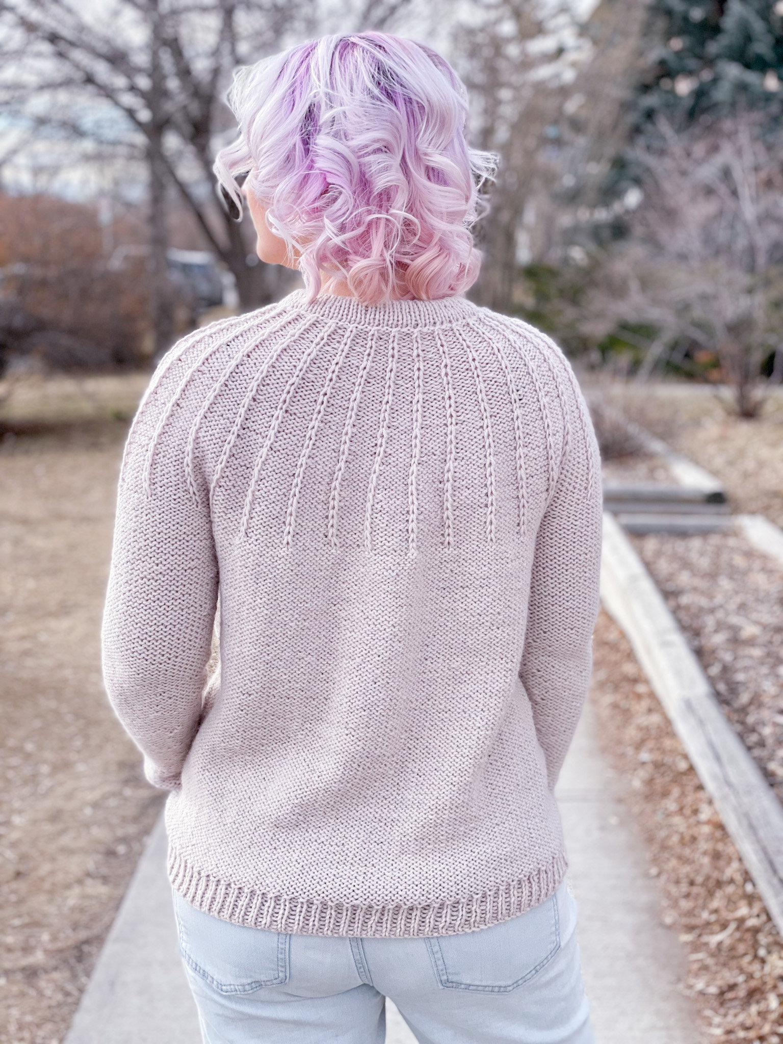 KNITTING PATTERN ** Sunbeam Pullover, Top Down Yoke, Worsted