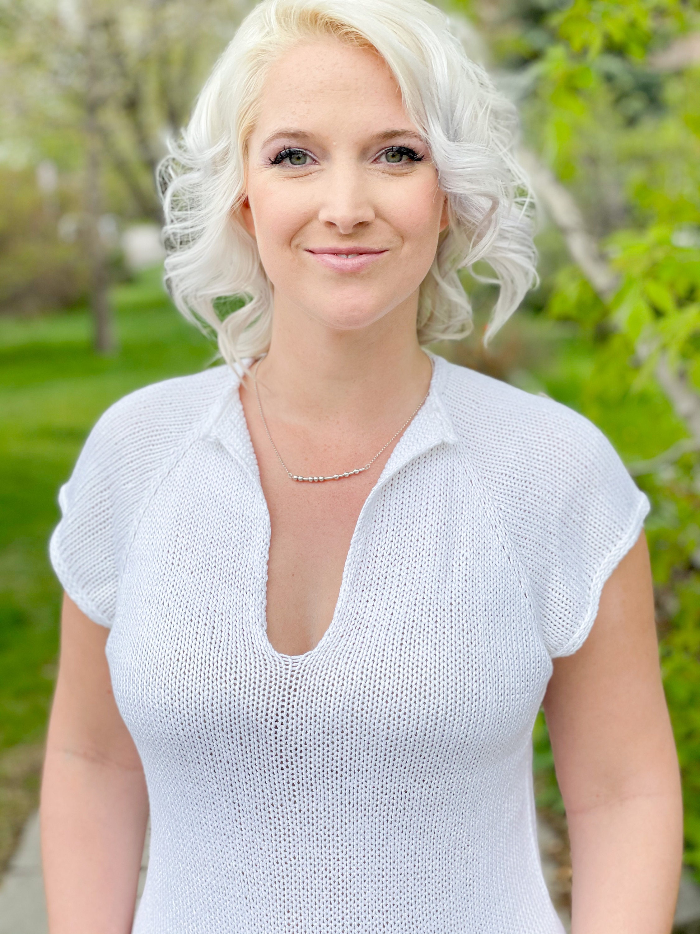 KNITTING PATTERN ** Tee Time Tee, knit golf shirt, knit tee shirt, ba…