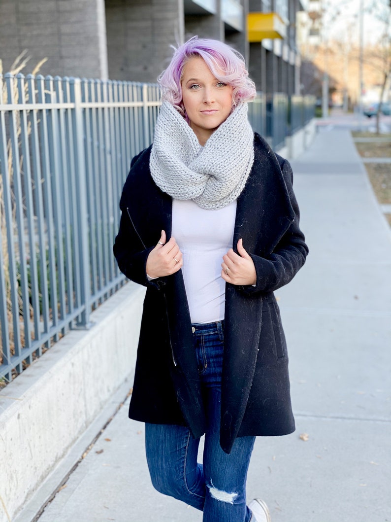 KNITTING PATTERN Chunky Twisted Cowl Twisted Cowl Knit Etsy