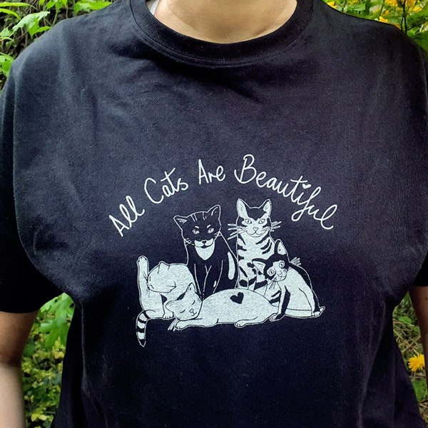 All Cats Are Beautiful, fairtrade T-shirt