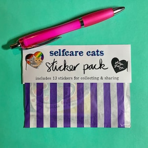 selfcare cats stickerpack, Katzen, Aufkleber, LGBTQ