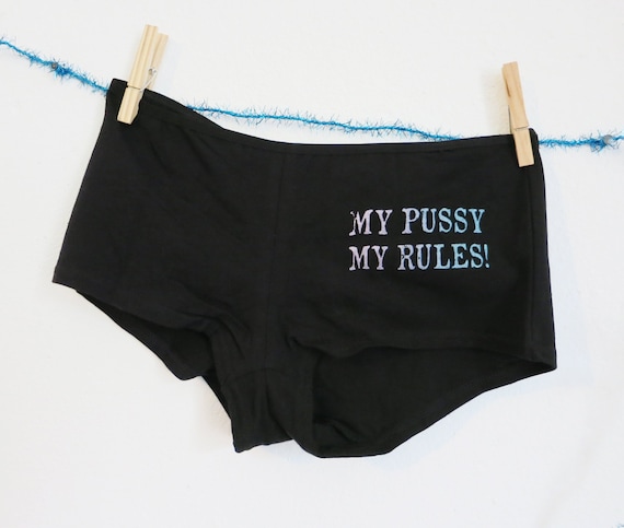 Panties My Pussy My Rules Feminism Underwear Etsy India