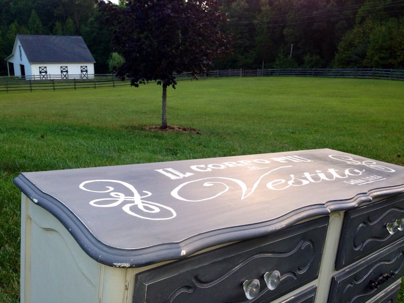 Reclaimed Hand-Painted Shabby Chic Dresser
