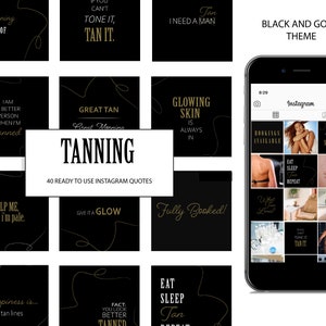 40 Ready To Use Tanning Salon Instagram Quotes. Beauty Salon Insta Posts. Tan Shop Marketing Tools. - INSTANT DOWNLOAD