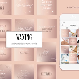 30 Waxing Ready To Use Instagram Quote Beauty Salon Waxing Social Media Posts Beauty Salon Branding And Marketing Beauty No Edit Insta Posts