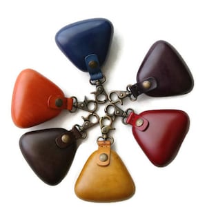 Adorabile portamonete in pelle,pelle genuina,fatto a mano, qualità,duro,rosso,blu,giallo,marrone,lilla,modellato,custodia,attaccabile,genuino,fatto a mano