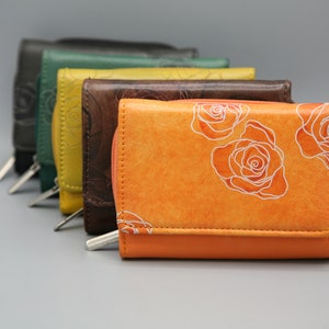 Sac à main en cuir fabriqué à la main, portefeuille en cuir pour femme, portefeuille en cuir violet, sac à main en cuir rose, sac à main en cuir marron, sac à main en cuir pour femme, vert