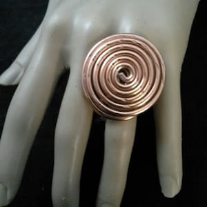 Wire Ring, Wire Wrapped, Statement Ring, Large Ring, Extra Large Ring, Big Ring, Women&#39;s Ring, Full Finger Ring,