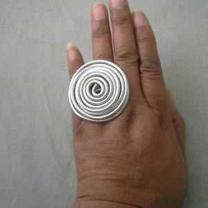 Oversized Ring, Silver Ring, Gold Ring, Copper Ring, Statement Ring, Wire Wrapped Ring,  Wire Ring, Extra Large Ring, Big Ring,