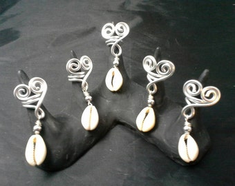 Herzen Dreadschmuck, Haarschmuck, Locken, Dread Schmuck, Dreadlock Perlen, Dreadlock Schmuck, Draht Lock Schmuck