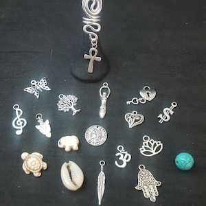 Choose Your Charm Loc Jewelry, Hair Jewelry, Dreadlock Cuff, Dreadlock Beads, Dread Coil, Dreadlock Jewelry, Loc Beads, Braid Beads, Cuff image 1