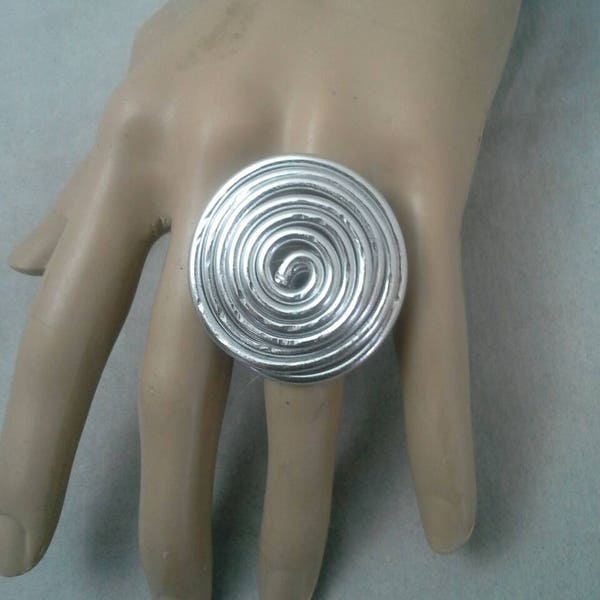 Wire Ring, Wire Wrapped Ring, Statement Ring, Hammered Ring, Gold Ring, Copper Ring, Silver Ring, Aluminum Wire Ring