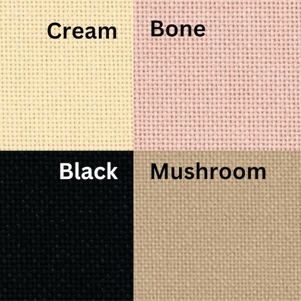 Zweigart 25 count lugana evenweave fabric for stitching, embroidery:  19 x 27 inches - mushroom, cream, bone (pink), black & white