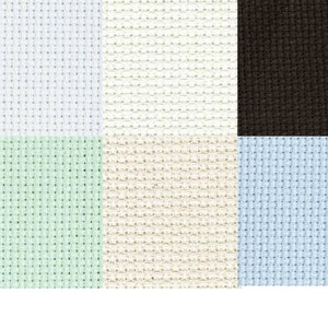 14 Count Aida Cloth, 12x 18 Inch Cotton White Mesh Fabric Crossstitch  Fabrics Embroidery Cloth Fabric for DIY Needlework