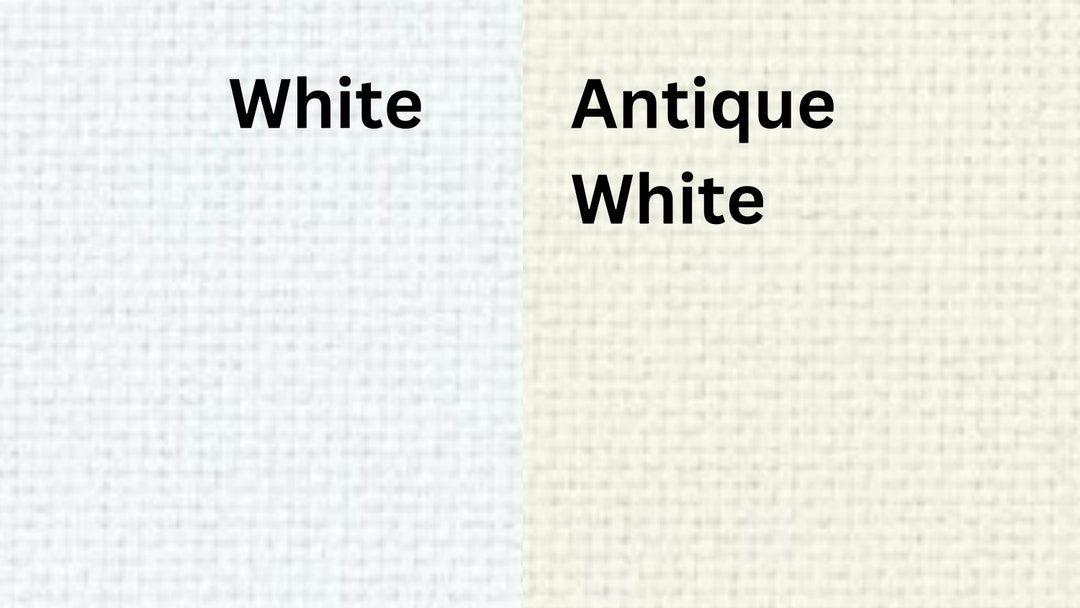 22 Count Zweigart Hardanger Aida 19 X 21 Cross Stitch Needlepoint Embroidery Fabric in White and