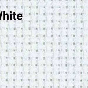 11 Count White DMC Charles Craft AIDA Gold Standard 15&quot; x 18&quot; cross stitch needlepoint embroidery fabric