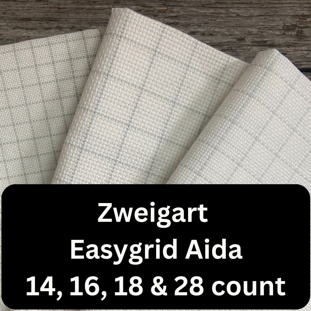 Zweigart Easygrid Aida or Lugana Cross Stitch Fabric Available in 14