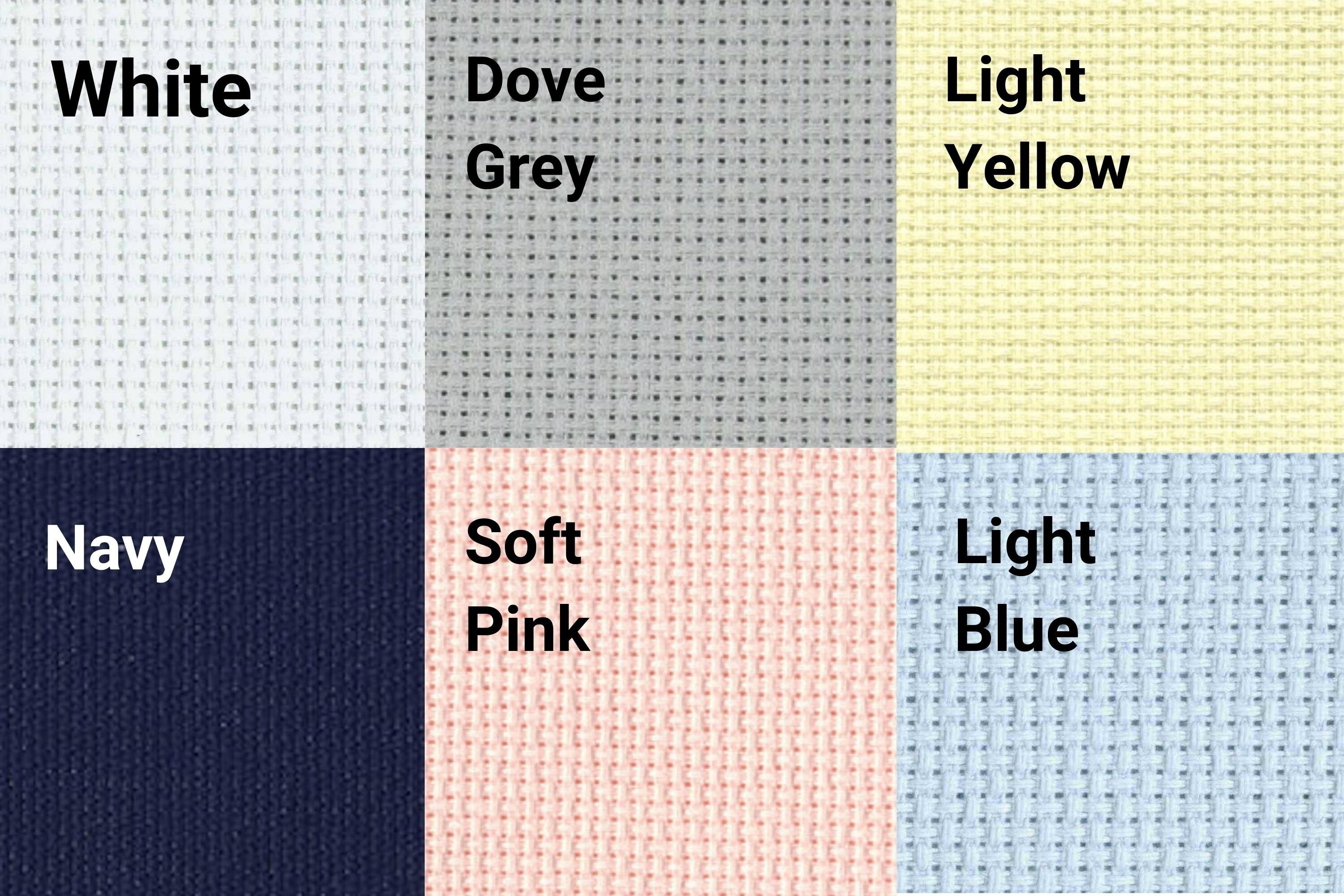  Cross Stitch Fabric 145x100cm Aida 18ct White Cloth Pink Blue  Black red Cross Stitch Fabric Canvas DIY Handmade Needlework Sewing Craft -  70x70cm