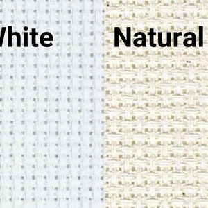 16 Count White or Natural DMC Charles Craft AIDA Gold Standard 15" x 18" cross stitch needlepoint embroidery fabric