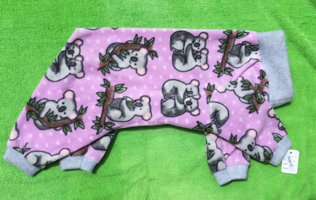 Cuddly Koalas Fleece Dog Pajamas Jammies Pjs Onesies Etsy