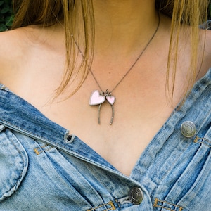 Enamel Diamond Heart Charm, Diamond Heart Necklace, Diamond Wish Bone Necklace, Diamond Wish Bone, Enamel Diamond Charm, Layering Necklace